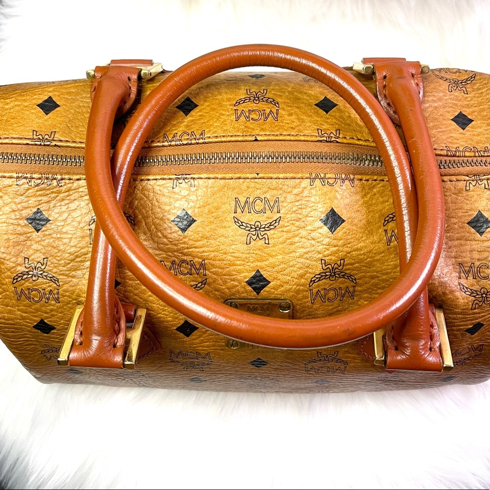 🍒 MCM Handbag, Leather Black and Brown - Picture 7 of 15